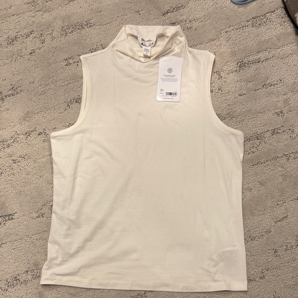 Athleta outbound Cream Sleeveless Tank Top